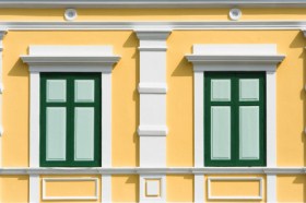 Painted commercial building by Precision Repainting.